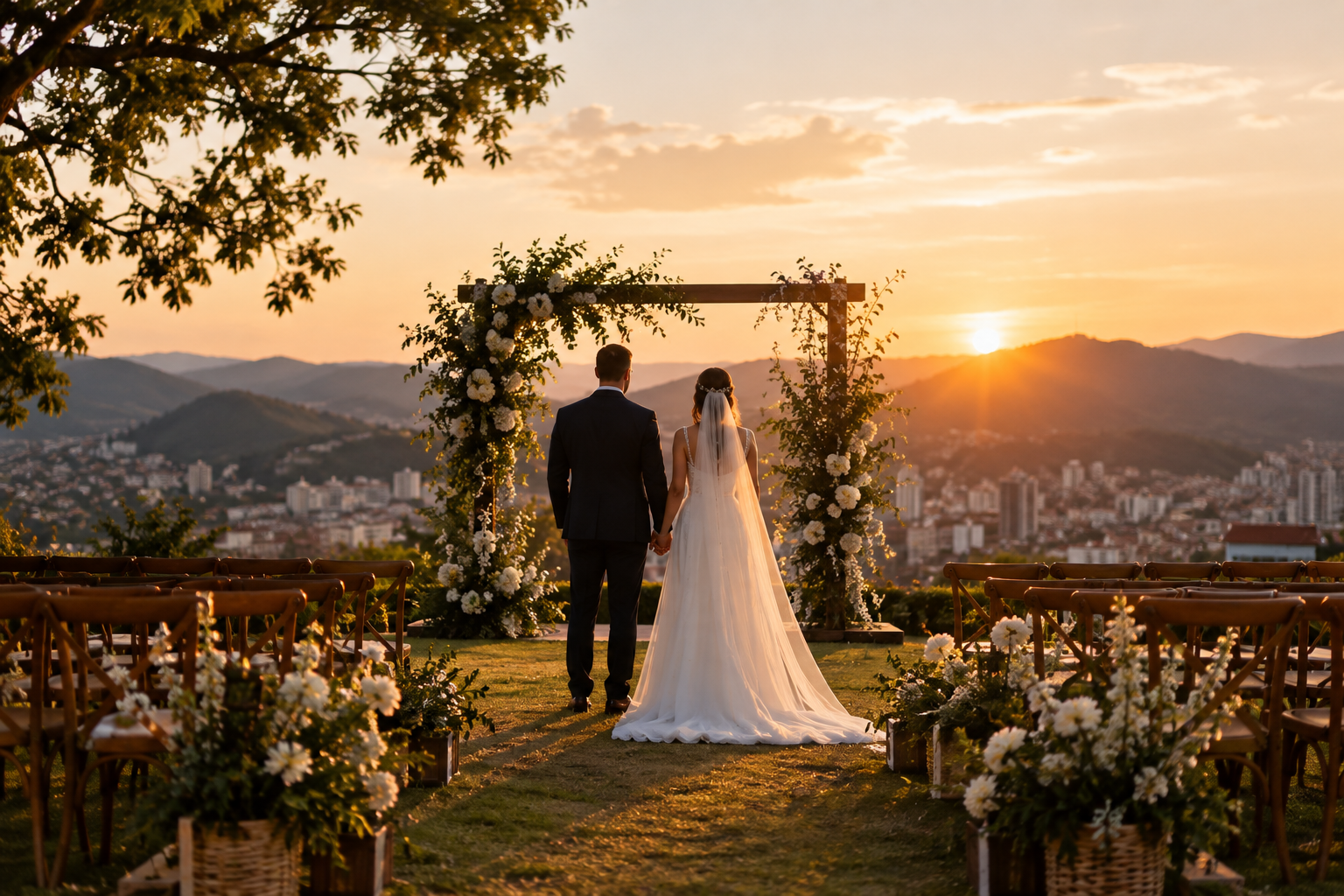 Casamento ao ar livre em JF: 6 espaços incríveis onde já filmamos histórias de amor